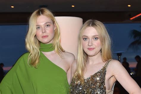 fanning sisters nude|Dakota Fanning shares nude bathroom pic taken by sister Elle